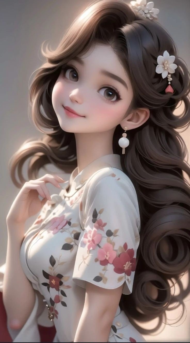 32. Stylish Cartoon Girl for FB Status 32. Stylish Cartoon Girl for FB Status
